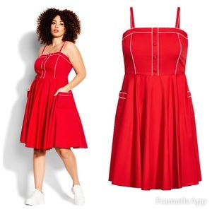 NWOT CITY CHIC PIN UP DRESS